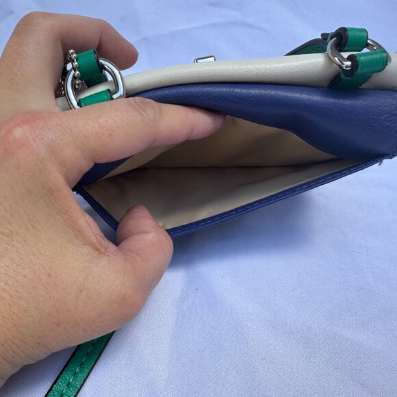 COACH Park Colorblock Dylan Crossbody Silver/Blue Multi F49554 - Picture 5 of 6